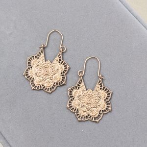 Intricate Floral Filigree Earrings